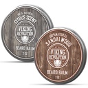 Viking Devrimi Citrus ve Sandalwood Beard Balm - Amater With Argan Oil, Softener With Jojoba Oil, Moisturizer With Beeswax - Man With Mango Butter (2oz, 2 Pack)
