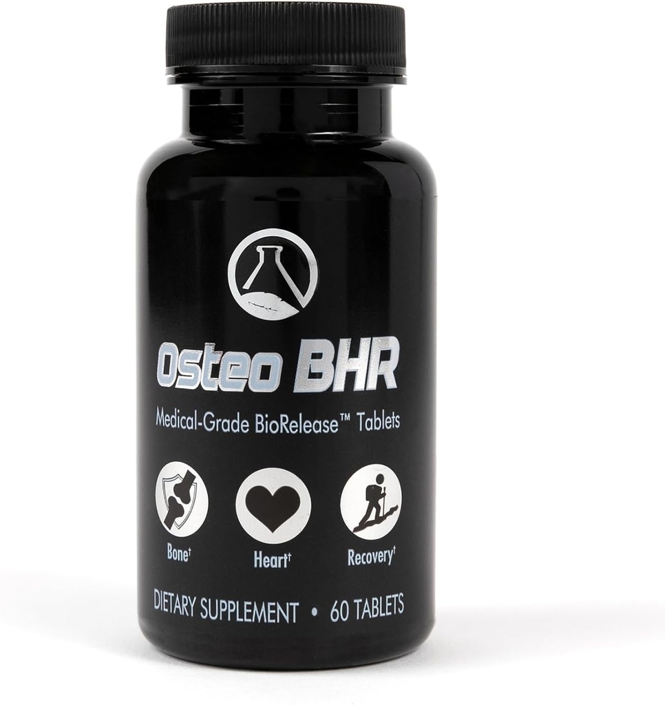 Osteo BHR - 60 Ct Bone Supplement w Ipriflavone, Kalsiyum, Magnezyum, Boron, Bone Health & Recovery için K2 & D3. Sağlıklı Kalp ve Sanatlar için Optimal Kalsiyum Utilizasyon.