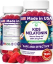 Lunakai USA Made Kids Μελατονίνη Gummies 1mg - Ασφαλής & Φυσική Βοήθεια για τον Ύπνο για Παιδιά 2+ - Μη ΓΤΟ, Vegan, Χωρίς Γλουτένη - 60 Count