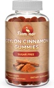 Sugar Free Ceylon Cinnamon Gummies Sugar Regulation, Nhromium ve Cinnamon Bark- Alternative to Cinnamon Capsules - 90 Chews