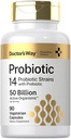 Doktor'un Way Probiyotik Supplement | 50 Milyar Aktif Organizm | 90 Capsules | 14 Strains with Prebiyotik | for Men and Women | Vegetarian, Non-GMO, Gluten Free