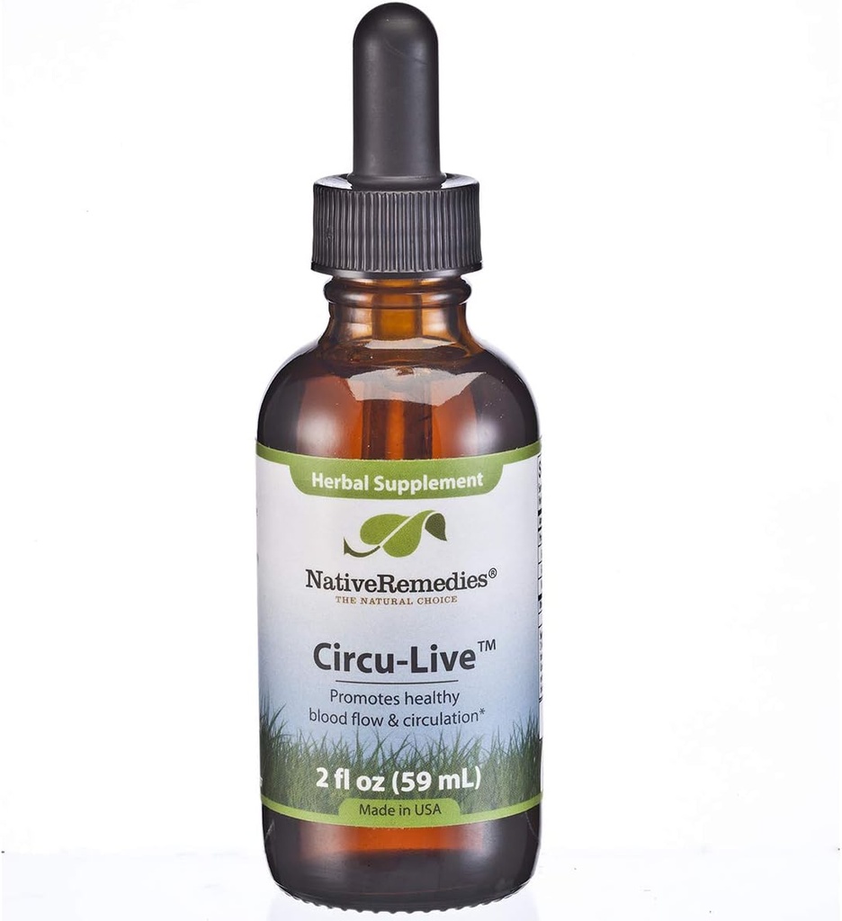Native Remedies Circu-Live - Όλα τα φυσικά βοτανικά συμπλήρωμα προωθεί τη ροή του αίματος και υγιή κυκλοφορία, 2 Fl oz.
