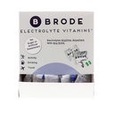 Brode Electrolyte Vitamini - Portre Zero-Sugar Elektrolyte Tabletler - Spor, Gece Hayatı, Jet Lag, 5 Temel Elektrolytes + 9 Vitamin 100-Packets + 9 Vitamins 100-Packets