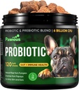 Probiotics for Dogs - Digestive Enzymes Gut Flora, Digestive Health, ανοσοποιητικό σύστημα - Υποστήριξη Διάρροιας, Ichy Skin, Αλλεργίες - Κολοκύθα, flaxseed Meal, Papaya Powder - Προβιοτικά Chews for Dogs