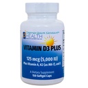 VITAMIN D3 PLUS -125 mcg (5000 IU) Vitamin D3 | Vitamin K2 (MK-7) ve Vitamin A | Doğal Vitamin D Formu | Antioksis olarak Tocotrienols içerir | Non-GMO |150 Softgel Caps