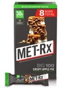 MET-Rx Big 100 Protein Bar, Meal Change, 30G protein, Gluten Free, Crispy Apple Pie, 3.52 oz. ea, 8 (Pazar Mayıs Vary)