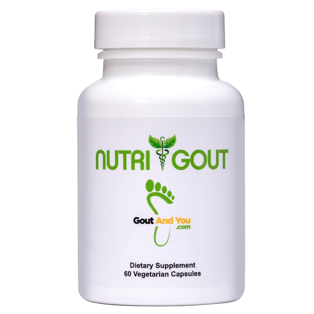 NutriGout Uric Acid Cleanse Supplement w/Turmeric, Celery Seed, Bromelain, Milk Thistle, Dandelion ve Chanca Piedra, 60 Vegetarian Capsules 500 mg Her 500 mg