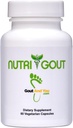 NutriGout Uric Acid Cleanse Supplement w/Turmeric, Celery Seed, Bromelain, Milk Thistle, Dandelion and Chanca Piedra, 60 Vegetarian Capsules of 500 mg Each