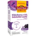 Nature Made Wellblends Elderberry με Ανοσοποιητική Κάρτα, Βιταμίνη D3 και Ψευδάργυρο, με Γεύσεις Elderberry, 30 Δισκία ταχείας διάλυσης