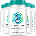 (5 Pack) Cleartone Capsules, Cleartone Ear Pills, İşitme, Cleartone Resmi Capsules Gelişmiş Formula, Cleartone Pills Yorumlar, Genel Kulak Sağlığı için Clear Tone, 300, 5 Ay
