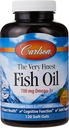 Carlson The Very Finest Fish Oil Orange 120 + 30 Softgels, 700 mg (May be Chewed)