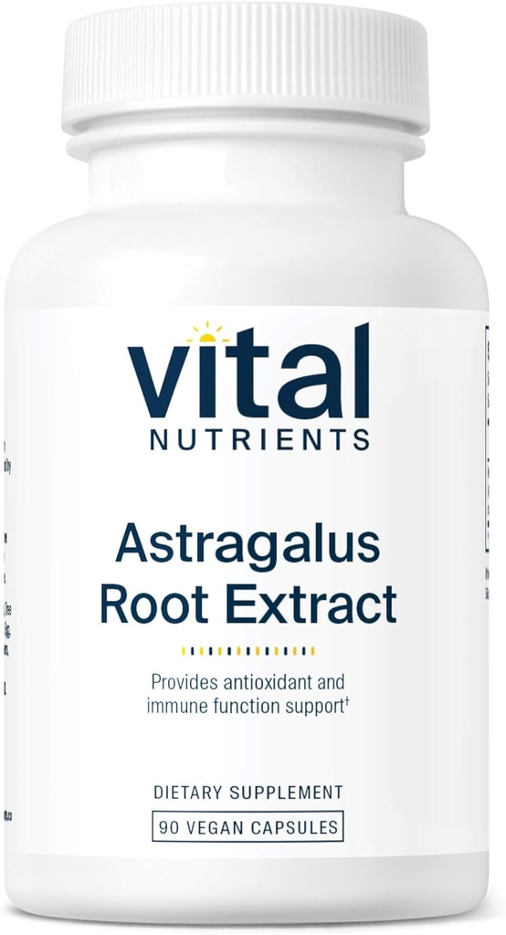 Vital Nutrients - Astragalus Root Extract - Vegan Formula - Immune Sistemi için herbal Destek - Şişe başına 90 Vejetaryen Capsules - 300 mg