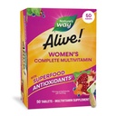 Ο Δρόμος της Φύσης Ζωντανός! Daily Complete Multivitamin for Women, Υποστηρίζει τον ενεργειακό μεταβολισμό, τα μαλλιά, το δέρμα και τα νύχια*, B-βιταμίνες, Superfood Αντιοξειδωτικά, 50 δισκία (Packaging May Vary)