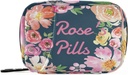 Custom Pill Box 7 Day Pill Τσάντα Υπόθεση Watercolor Φλοράλ Λουλούδι Εξατομικευμένο Όνομα Τσάντα Organizer Ταξιδιών Χάπια με Zipper Φορητή Εβδομαδιαία Θήκη Συμπαγές Μέγεθος για τον κάτοχο συμπλήρωμα βιταμίνης