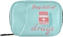 Pill Organizer Pill Box 7 Günlük Pill Case Bag Travel Pill Organizer Bag with Surface Portable Weekly Case Compact Boyut for Vitamins Supplement Holder