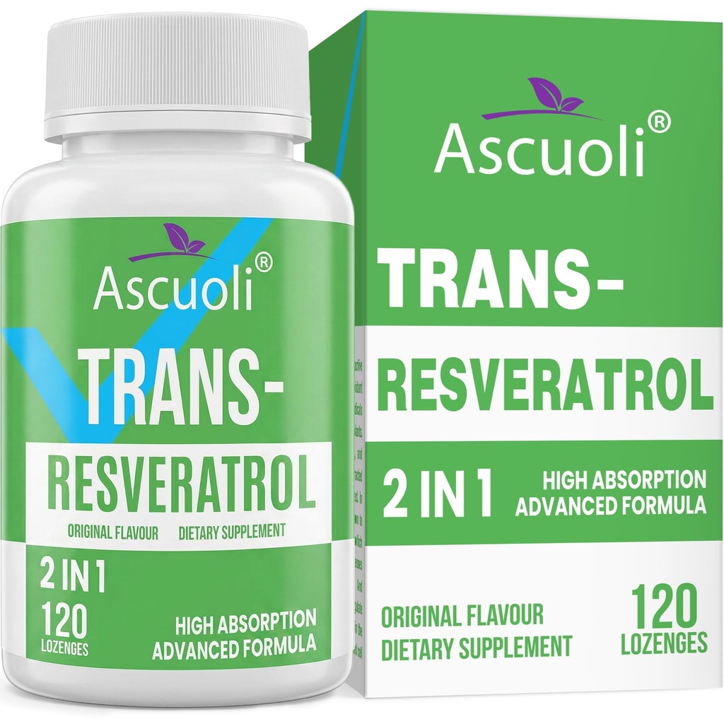 Sublingual Trans-Resveratrol Uzunluk% 99, 3in-1 Gelişmiş Formula Resveratrol Tamamı için NAD+, Immune & Energy Support, Anti-Aging, Skin & General Health, 120 Lozenge (120-Day Supply)