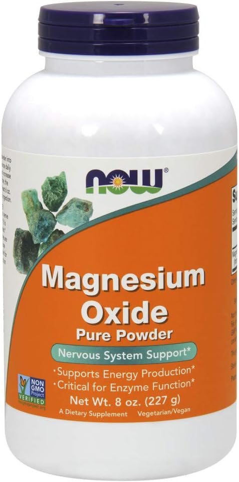 NOW σκόνη οξειδίου του μαγνησίου, 8-Ounce (πακέτο του 2)