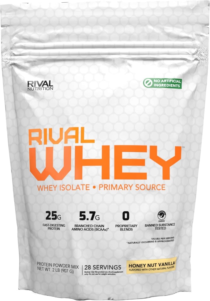 Doğal olarak Flavored Rival Whey - Honey Nut Vanilla 2lb