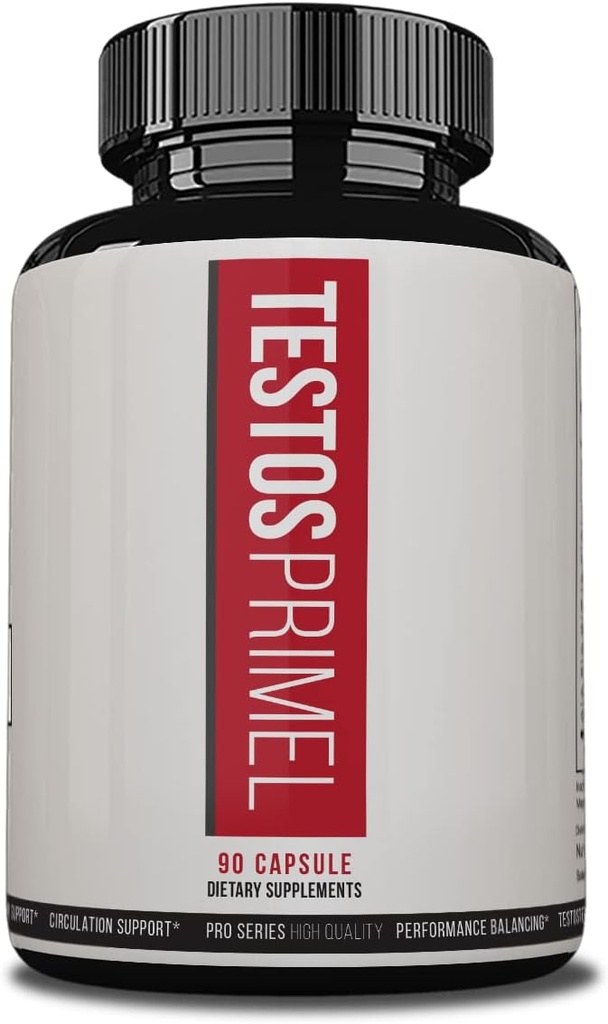 Testos Primel Gelişmiş Formula, Testo Prime Pills, TestoPrime Diyet Supplements, 90 Sebze Kapsülleri, 1 Ay Supply