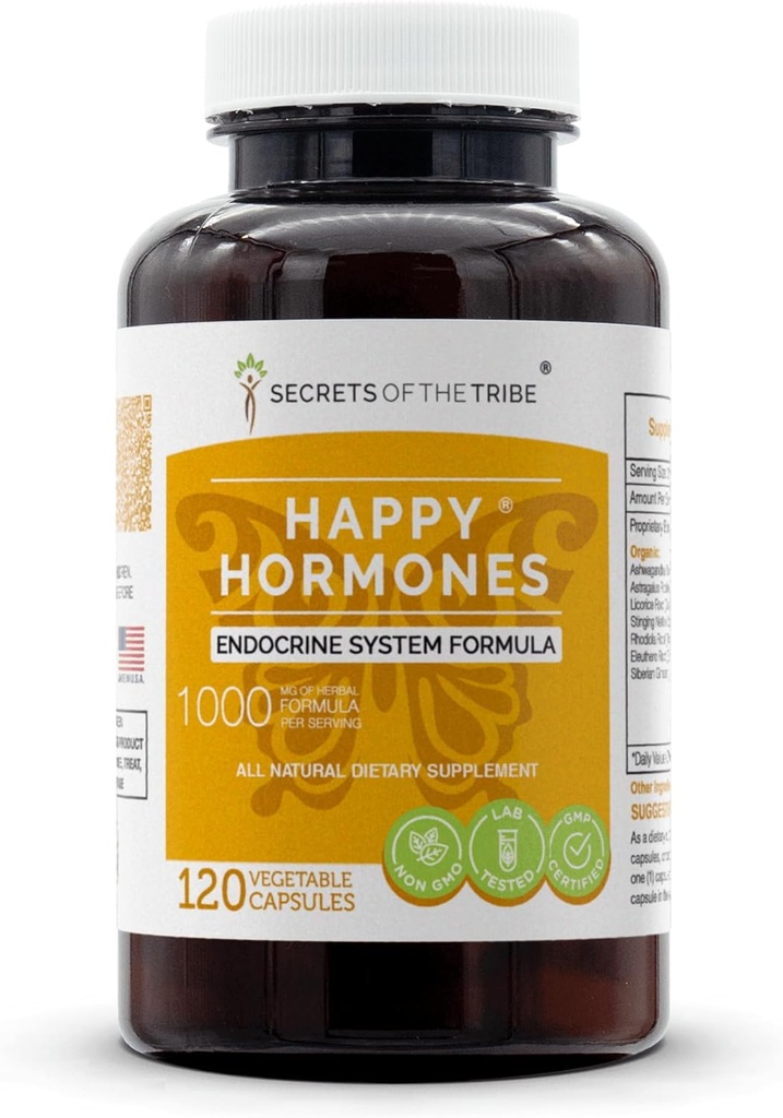 Tribe'nın Sırları - Mutlu Hormonlar, Endocrine System Formula, Herbal Supplement Meeting (120 Capsules)
