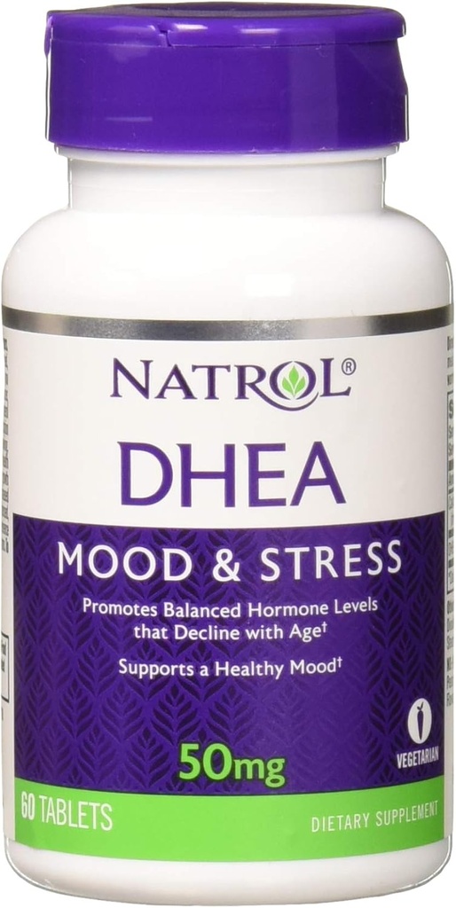 Natrol DHEA 50 mg, 60 Tabletler (Paketi 3)