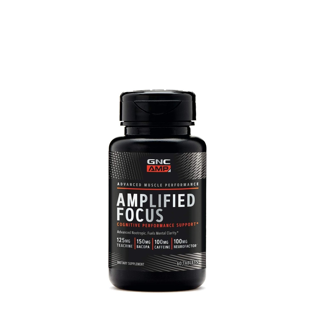 GNC AMP Ενισχυμένη Εστίαση, 60 δισκία, Καύσιμα Διανοητική Καθαρότητα