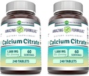 Amazing Formulasuba Citrate Supplement | 1000 Mg | Tabletler | Non-GMO | Gluten Free | Made in USA (2 Pack, 240 Count)