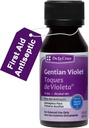 De La Cruz Gentian Violet - Violeta de Genciana 1% First Aid Antiseptic for cuts, scrapes and Burns, 1 FL OZ