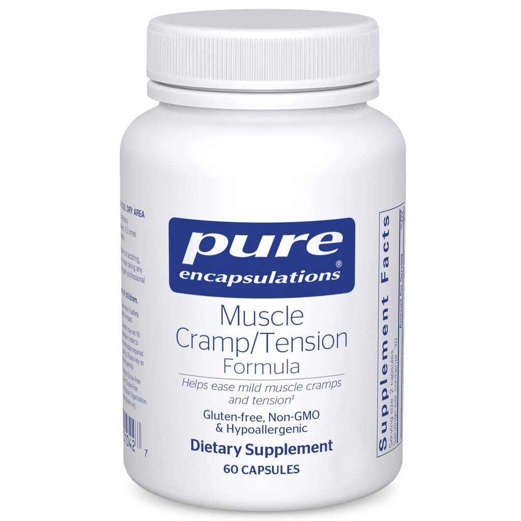 Pure Encapsulations Muscle Cramp/Tension Formula | Hipoallergenic Supplement to Reduce Occasional Kas Cramps/Tension and Support Relaxation | 60 Capsules