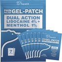 TheraICE Lidoka Patches Plus Menthol – Maksimum Güçlü Sıcak ve ICY Cold Relief for Back, Boy & Omuz Ağrısı – % 4 Lidoka +% 1 Menthol, Büyük Boyut (7 Kont)