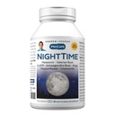 ANDREW LESSMAN Night Time 30 Capsules - 3 mg Melatonin, Valerian, Ashwagandha, Passionflower, Hops, Chamomile. Sabah Grogginess yok. Doğal Destek, Gentle Restful Sleep. Swallow Capsules kolay