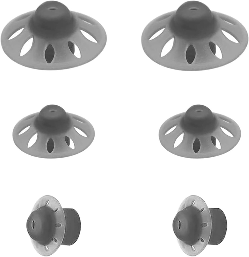 6Packs-Starkey İşitme Aid Domes Open Oticon İşitme Aid Domes Küçük Orta Büyük 3 Boyutlar Phonak Marvel & Paradise RIC BTE Modelleriyle Uyumlu SDS 4.0-Black