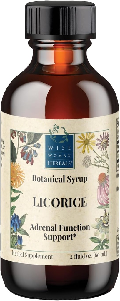 Wise Woman Herbals Licorice Botanical Syrup (Formerly Solid Extract) 4:1, Alcohol-Free, Herbal Digestive Comfort, Adrenal Balance, Immune, Respiratory & Healthy Inflammatory Response Support, 2 Fl Oz