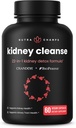 Kidney Cleanse Detox | 22-in-1 Kidney Support Supplement | 2.4 mg Cranberry Pills Extract | Ekstra Kuvvetli Onarım & Flush Premium Formula | Kadınlar ve Erkekler için Urinary Tract Health | 60 Vegan Capsules