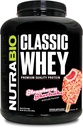 NutraBio Classic Whey Protein Powder - No Fillers, Artificial Colors, Preservatives - Low Glycemic Index - Strawberry Shortcake, 5 Pounds