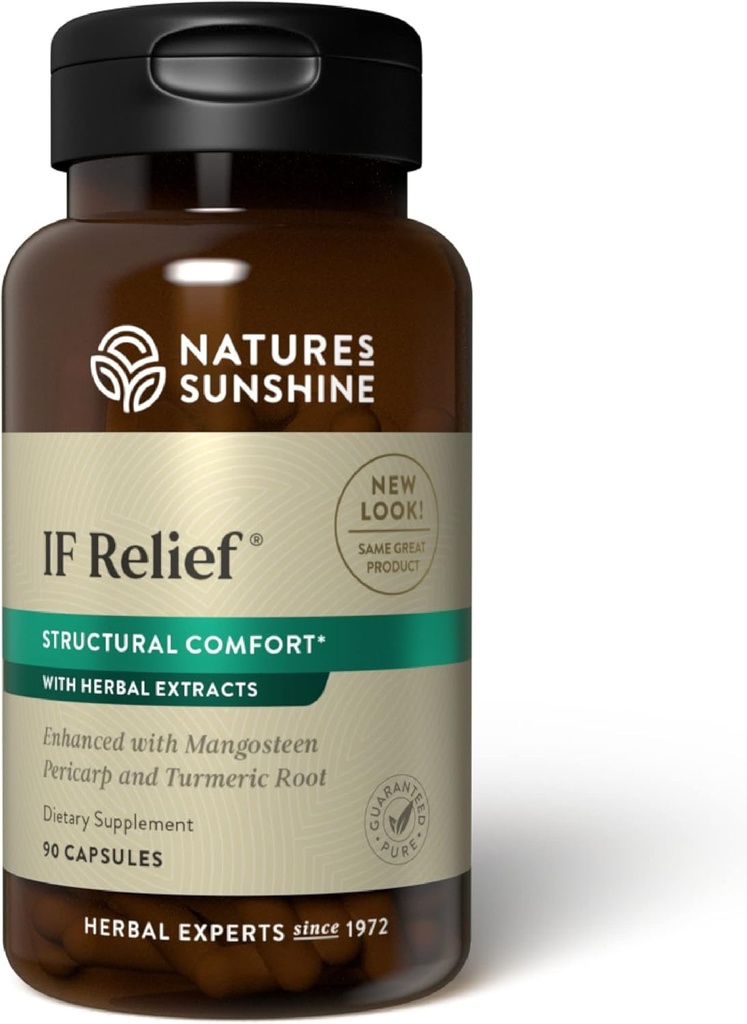 Nature's Sunshine IF Relief, 90 Capsules | The Body's Natural Process for Dealing with Muscle Pain After Egzersiz
