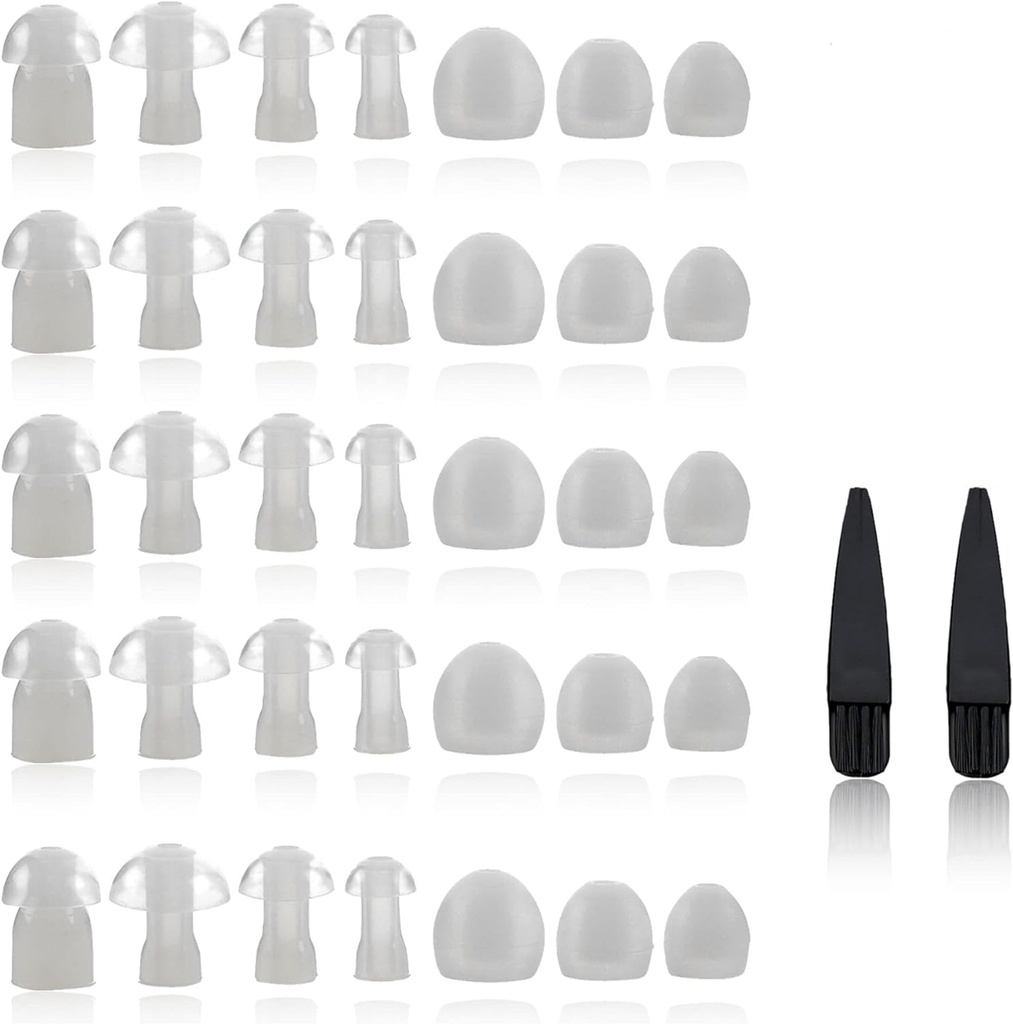 İşitme Aid Domes - İşitme Aids için Evrensel Kubbeler - Küçük, Orta, Büyük ve X-Large Earbud Emeklileri ve BTE Duyucuları Duyuyor