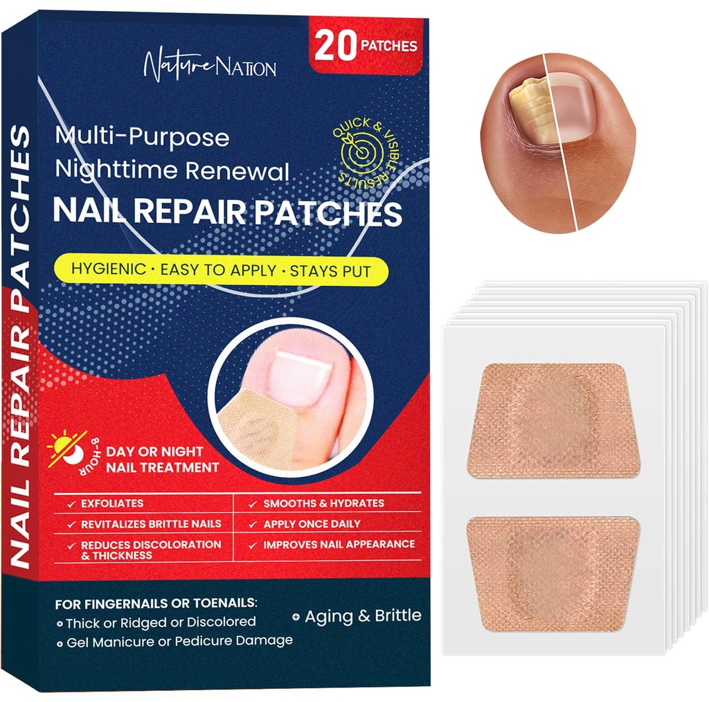 Multi-Purpose Fungus Nail Patches, Toenail için Nail Fungus Tedavisi, Ingrown Toenail Tedavisi, Toe Nail Fungus Tedavisi Ekstra Güçlü, Nighttime Fungal Nail Patches