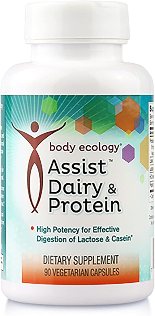 Vücut Ekolojisi Süt ve Protein | Yüksek Potency Supplements for effective Digestion of Lactose and Casein | Destekler Sağlıklı Digestion | 90 Vejetaryen