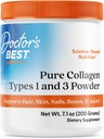 Doctor's Best Pure Collagen Types 1 & 3, προωθεί υγιή μαλλιά & νύχια δέρματος – Οστό & κοινή υποστήριξη, 7.1 ουγγιά (πακέτο του 1)