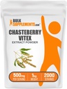 BulkSupplements.com Chasteberry Extract Toz - Chasteberry Sourced from Vitex Berry, Herbal Supplement - Vegan & Gluten Free, 500 mg per Service, 1kg (2.2 lbs) (Pack of 1)