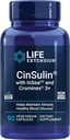 Life Extension CinSulin® with InSea2® and Crominex® 3+, shilajit, amla Fruit, Cinnamon, Brown Seaweed, Supports Health Metabolism and Satiety, Gluten-Free, Non-GMO, Vegetarian, 90 Capsules