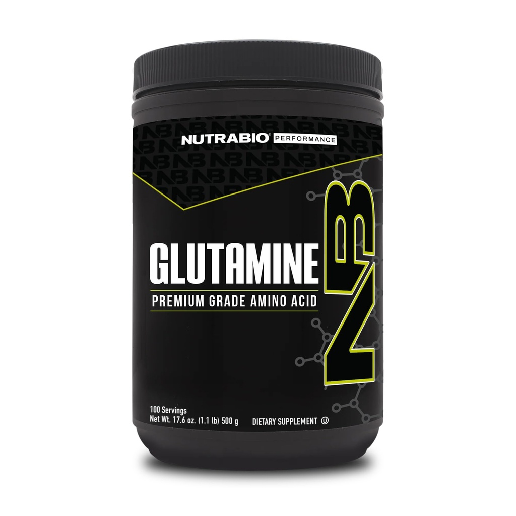 NutraBio Pure L-Glutamine Toz, 100 L-Glutamine Supplement, Amino Asit, Pure Grade, Glutamina, Kesinlikle hayır Katkılar, Havuzlar veya Excipients, Kas Recovery Supplement - (500 Grams)
