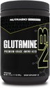 NutraBio Pure L-Glutamine Toz, 100 L-Glutamine Supplement, Amino Asit, Pure Grade, Glutamina, Kesinlikle hayır Katkılar, Havuzlar veya Excipients, Kas Recovery Supplement - (500 Grams)