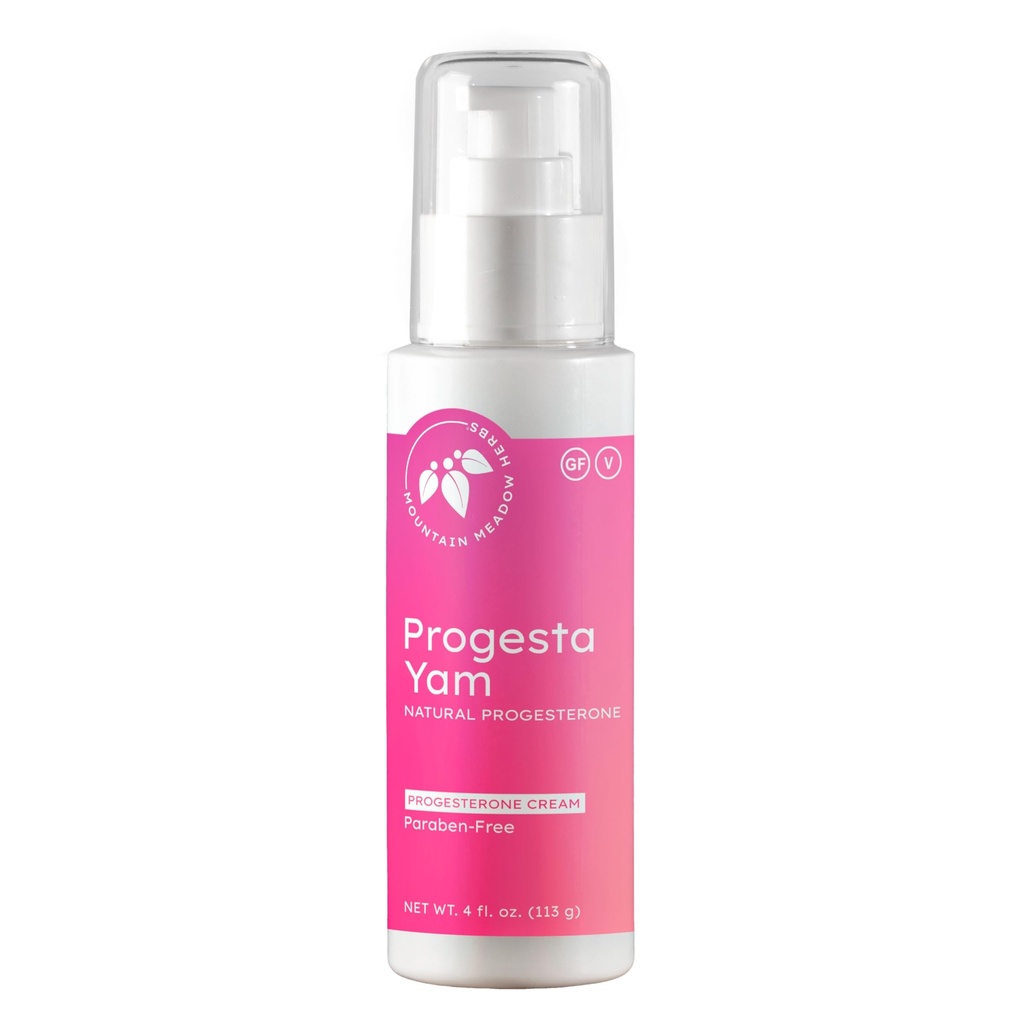 Mountain Meadow Herbs Progesta-Yam Cream – Βιοτακτική προγεστερόνη από Wild Yam – Εμμηνόπαυση & Περιεμμηνόπαυση Υποστήριξη ορμονών – Γιατρός Αναπτύχθηκε, 3ο Κόμμα Δοκιμασμένο, Μη ΓΤΟ, 4oz