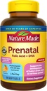 Nature Made Prenatal with Folic Acid + DHA, Prenatal Vitamin ve Mineral Supplement for Daily Nutritional Support, 90 Softgels, 90 Day Supply Supply