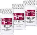 Cardiovascular Research Ferritin Demir Supplement for Women and Men 5 mg 180 Capsules - 3 Şişe Grafik