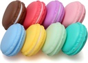 Coolrunner Macaron περίπτωση, Mini Macaron κουτί, Macaron χαριτωμένο κουτί χάπι, πολύχρωμο κουτί αποθήκευσης κοσμημάτων Macaron, σχήμα κουτί αποθήκευσης Candy χαριτωμένο Pill Organizer θήκη εμπορευματοκιβώτιο (8PCS)