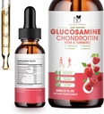 Glucosamine Chondroitin MSM Liquid Drops-w / Turmeric Boswellia Quercetin Bromelain-Vegan, Antioksit Desteği için Geri,Knee,Hands-Joint Support Supplement Supports Sağlıklı Ortaklar, Hareketlilik ve Kartilageage