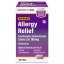 SağlıkCareAisle Anti Anti Allergy Relief - Fexofenadine Hydrochloride Tabletleri USP, 180 mg - 180 Tabletler - Anti-Drowsy 24 Saat Yardımı